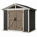Abri de jardin en résine avec portes doubles 200x150x180 cm