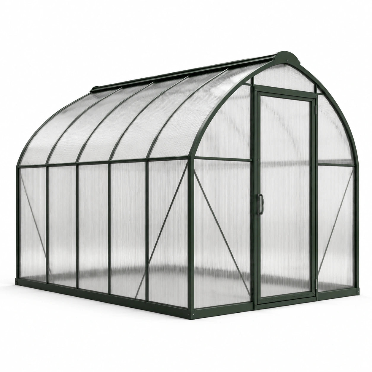 Serre de jardin en aluminium et polycarbonate transparent 300x200x210 cm