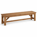 Banc en bois d'acacia extérieur 180x35x45 cm