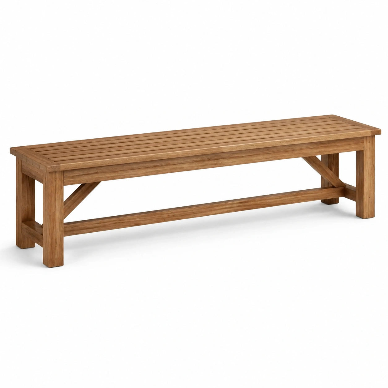 Banc en bois d'acacia extérieur 180x35x45 cm