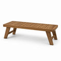 Banc en bois teck marron 120 cm