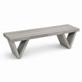 Banc en béton gris pour intérieur et extérieur