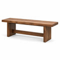 Banc en bois de noyer brun 150 cm
