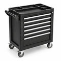 Chariot à outils en acier noir avec 7 tiroirs